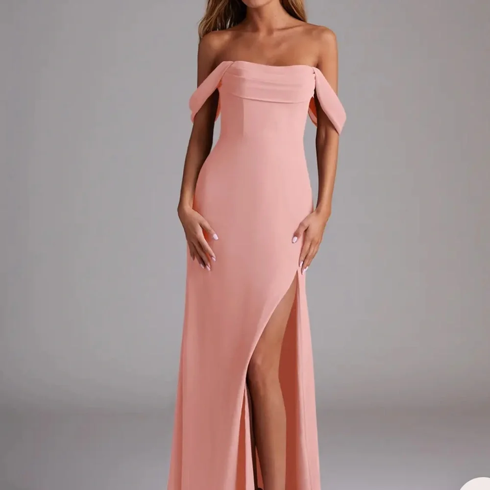 Azazie Saige Rosette Chiffon Gown - Picture 11 of 12